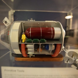 Star Wars Slave I LEGO Model Cross-Section Display