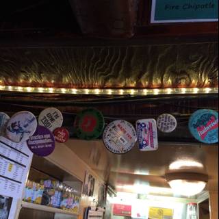 Sticker-Strewn Bar in Altadena