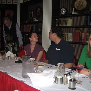 Dinner Party at Elegant Restaurant with Friends