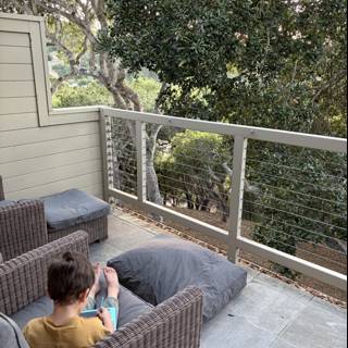 Tranquil Moments on the Balcony