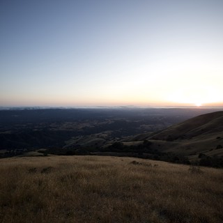 Golden Hills at Dusk from Mount Diablo Summit