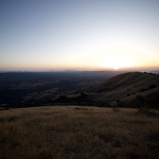 Golden Hour Fades Over Bay Area From Mount Diablo