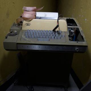 Vintage Typewriter on a Desk