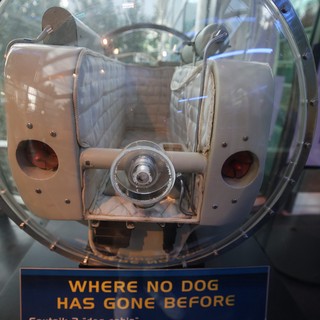 Sputnik 2 Dog Cabin Replica at Science Museum
