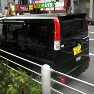 Parked Van on the Streets of Osaka