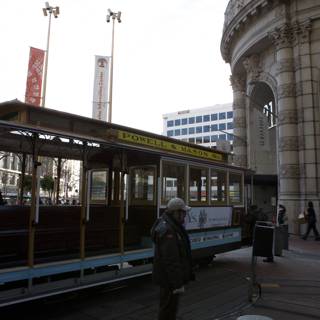 Parked Trolley Car in Civic Center