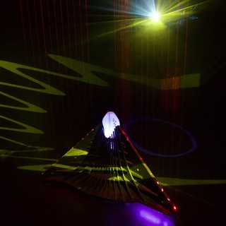 Illuminated Light Installation with Laser Display
