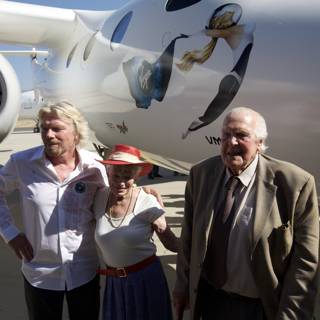 Richard Branson and Companion by White Knight Two