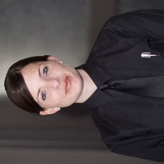Professional Woman in Black Formal Attire Portrait