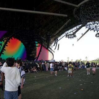Vibrant Hues and Energetic Crowds at Coachella 2024