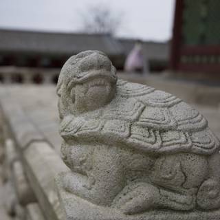 Stone Sentinel: The Turtle Guardian of the Monastery