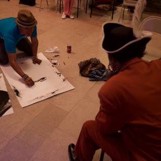 Collaborative Drawing Session
