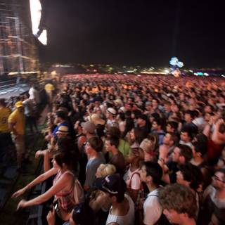 Nighttime Partygoers at Coachella 2011