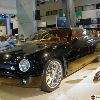 Black Convertible Sports Car at the LA Auto Show