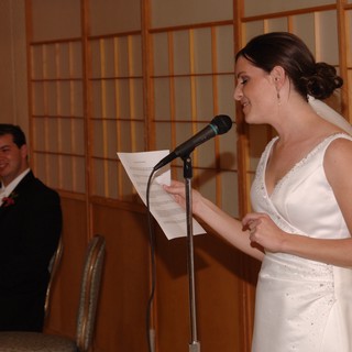 Bride Delivers Heartfelt Speech at Wedding Reception