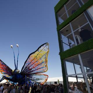 Magnificent Butterfly Sculpture at Coachella