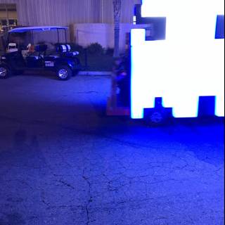 Pixelated Car Wheel on Display