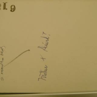 Handwritten Note on White Board