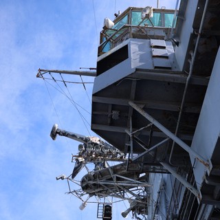 Industrial Tower Structure Against Clear Blue Sky