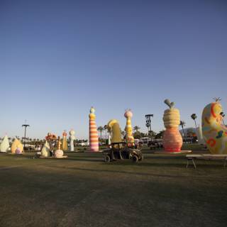Colorful Sculptures in the Park