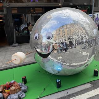 Urban Whimsy: The Smiling Sphere