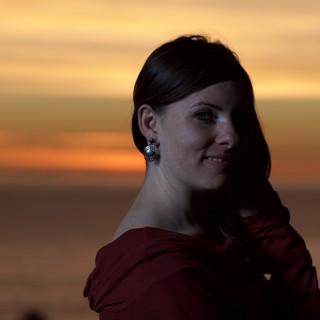 Penelope at Golden Hour by the Sea