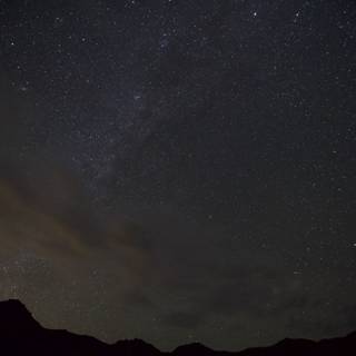 The Milky Way Shines Over the Desert Mountains