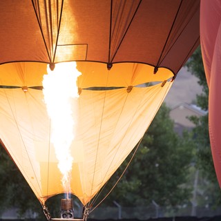 Fire and Fabric: Hot Air Balloon Inflation in Motion