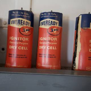 Row of Evergreen Gas Cans