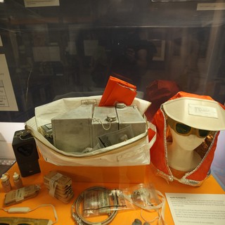 Apollo Survival Kit Display at USS Hornet Museum