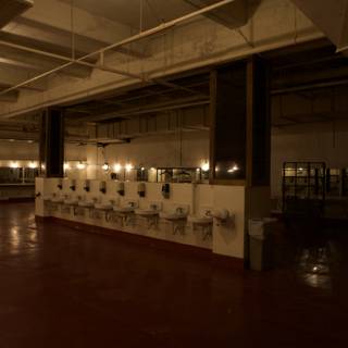 Illuminated Urinal Hall