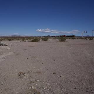 Train passing through the Desolate Desert