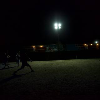 Nighttime Soccer Match