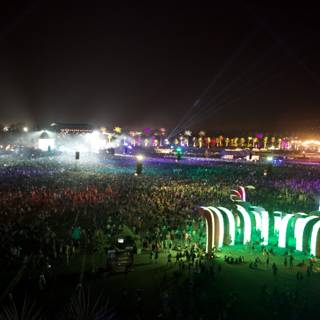 Lights and Music: A Nighttime Crowd at Coachella 2015