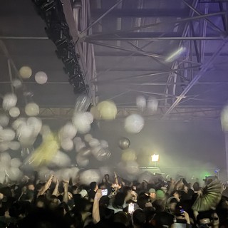 Skrillex and Four Tet Concert with Balloon Drop