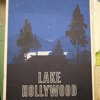 Lake Hollywood Poster at the Desk