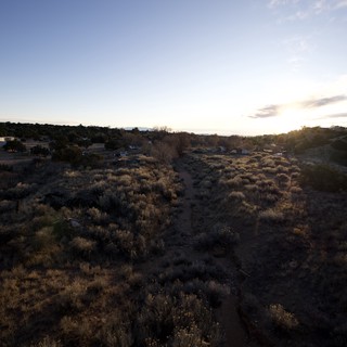 Desert Trail at Sunset Near Santa Fe Settlement