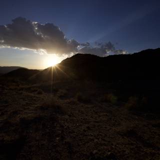 Majestic Sunset on the Desert Mountains
