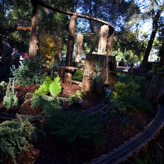 Botanical garden or outdoor model railway exhibition