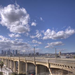 Los Angeles Metropolis as Seen from 6th St Bridge