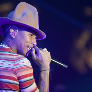 Pharrell Williams Rocks a Sun Hat at Coachella