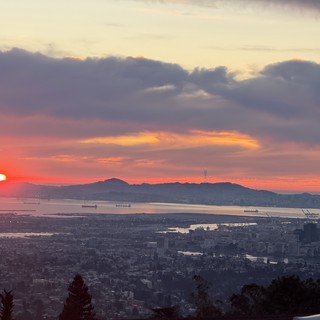 Sunset Over San Francisco Bay from Berkeley Hills