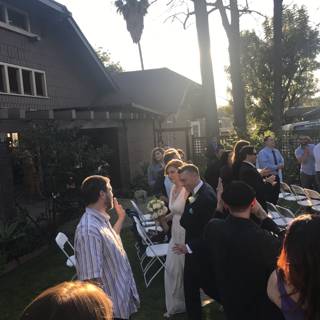 A Beautiful Wedding Ceremony Outside LA Home