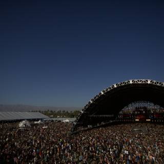 Coachella Crowd Rocks out Under Blue Skies