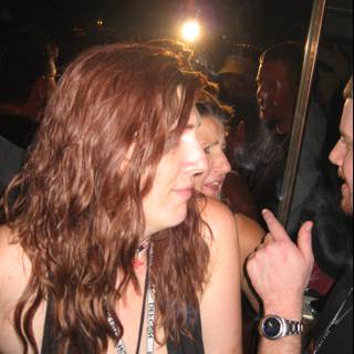 Red Haired Woman in Urban Night Club