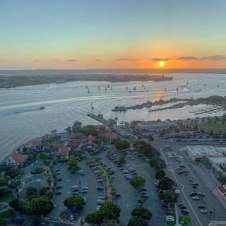 San Diego Bay Sunset Skyline