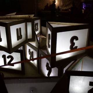 Illuminated Numbered Cubes