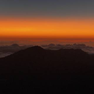Majestic Sunset over Haleakalā Mountain Range