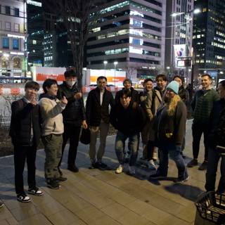 Urban Nightscape: Friends' Gathering in Seoul, 2024