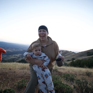 Mother and Baby at Dawn on Mount Diablo